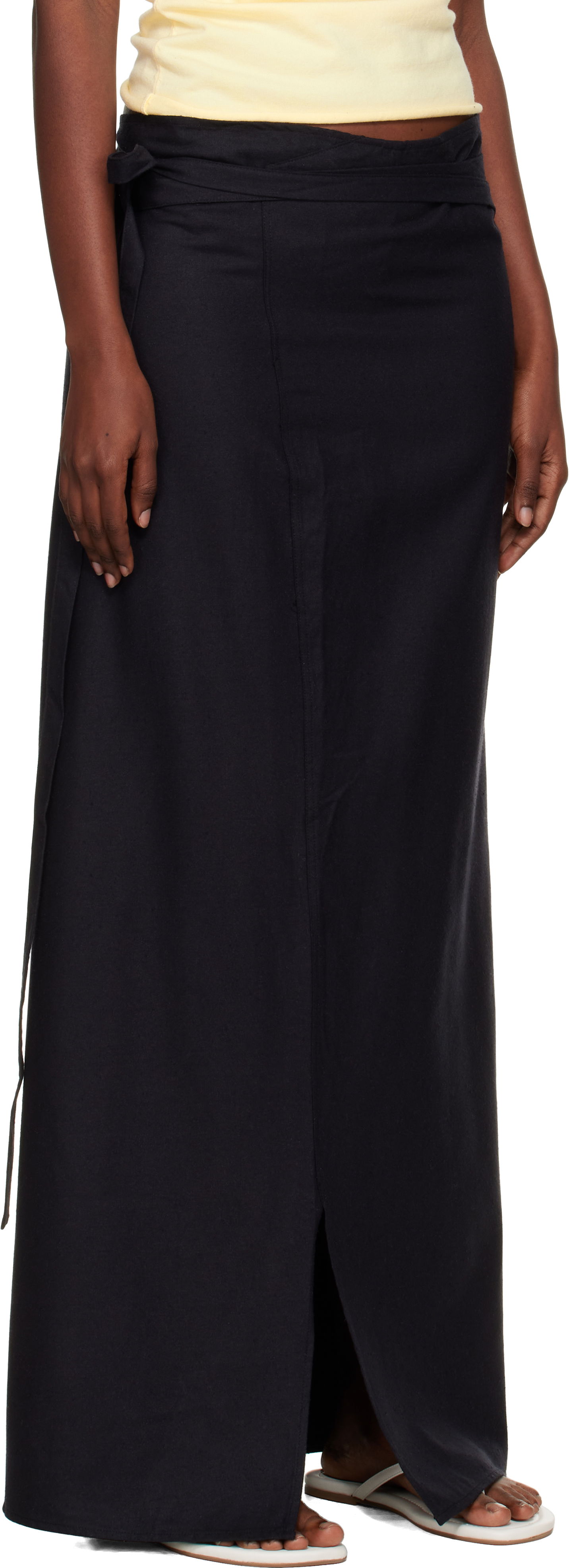 Nederdel Baserange Baserange Venn Maxi Wrap Skirt Sort | SSVE-WS-AU25, 1