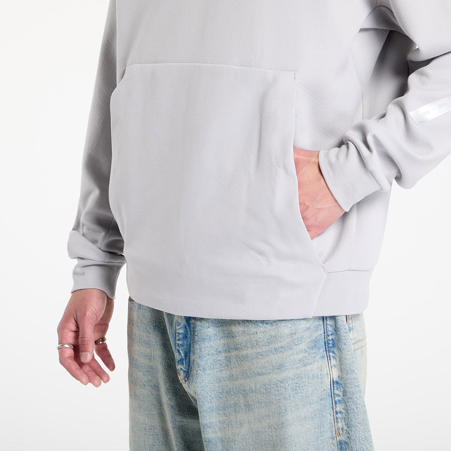 Sweatshirt adidas Performance adidas x Mercedes Half Zip Sweatshirt Grå | JW3477, 1