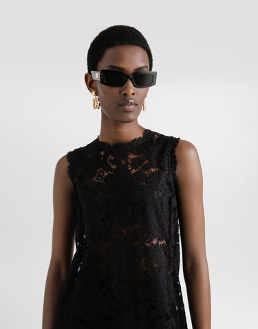 Kjole Dolce & Gabbana Dolce & Gabbana A-Line Lace Dress Sort | F6ATYTHLM7LN0000, 3