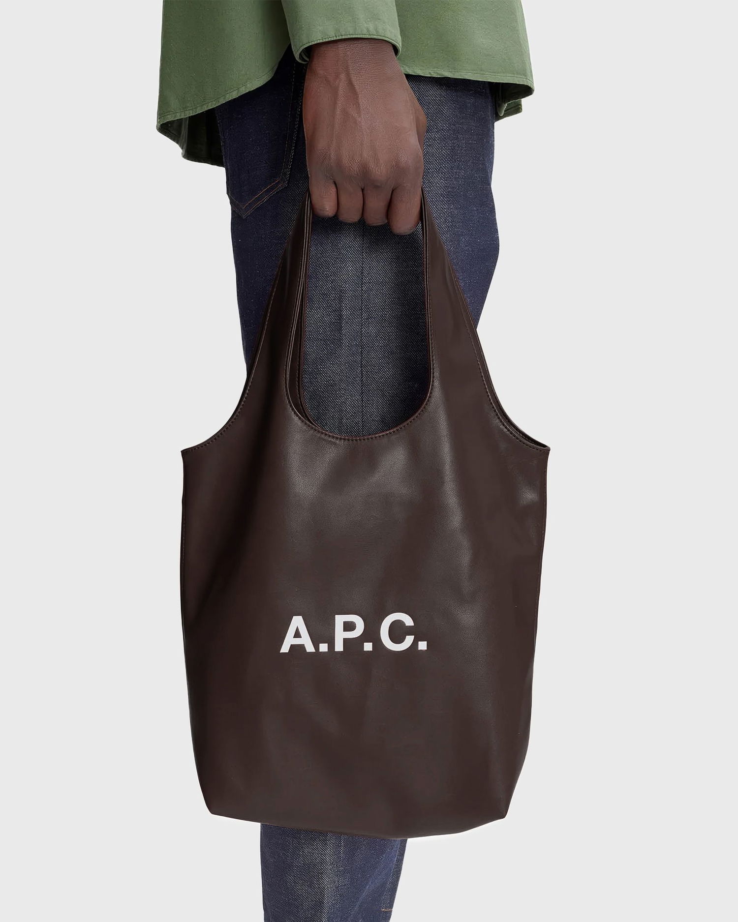 Mulepose A.P.C. A.P.C. Ninon Small Tote Bag Brun | PUAAT-M61861-CAE, 1
