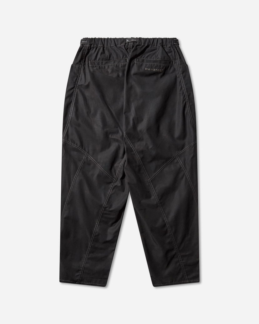 Bukser and wander High Count Cloth Wide Pants Sort | 5745282097 010