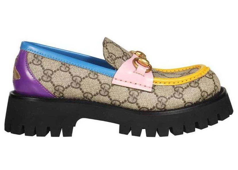Sneakers og sko Gucci Horsebit Loafer Beige Multi Beige | 727170 FABBW 9785
