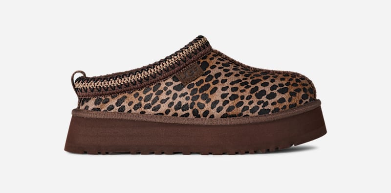 Sneakers og sko UGG Tazz Caspian Cow Hair Slippers Brun | 1178430-BCDR