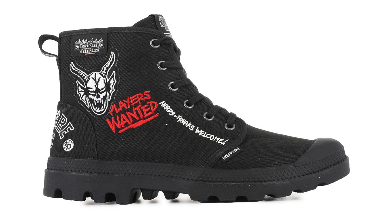 Sneakers og sko Palladium Pampa Hellfire Stranger Things Boots Sort | 74496-001-M, 1