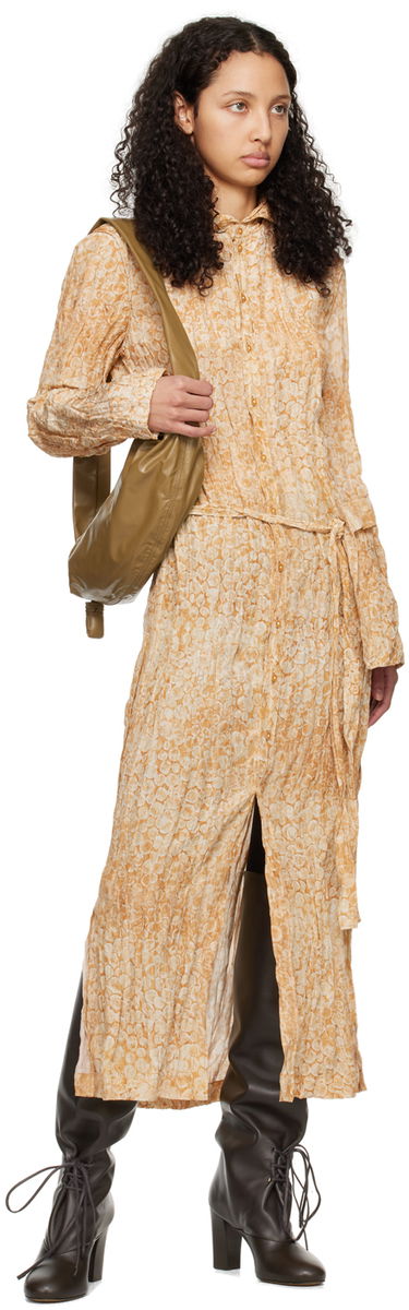 Kjole LEMAIRE Lemaire Atelier la Folie Edition Midi Dress Beige | DR1064 LF1261, 3