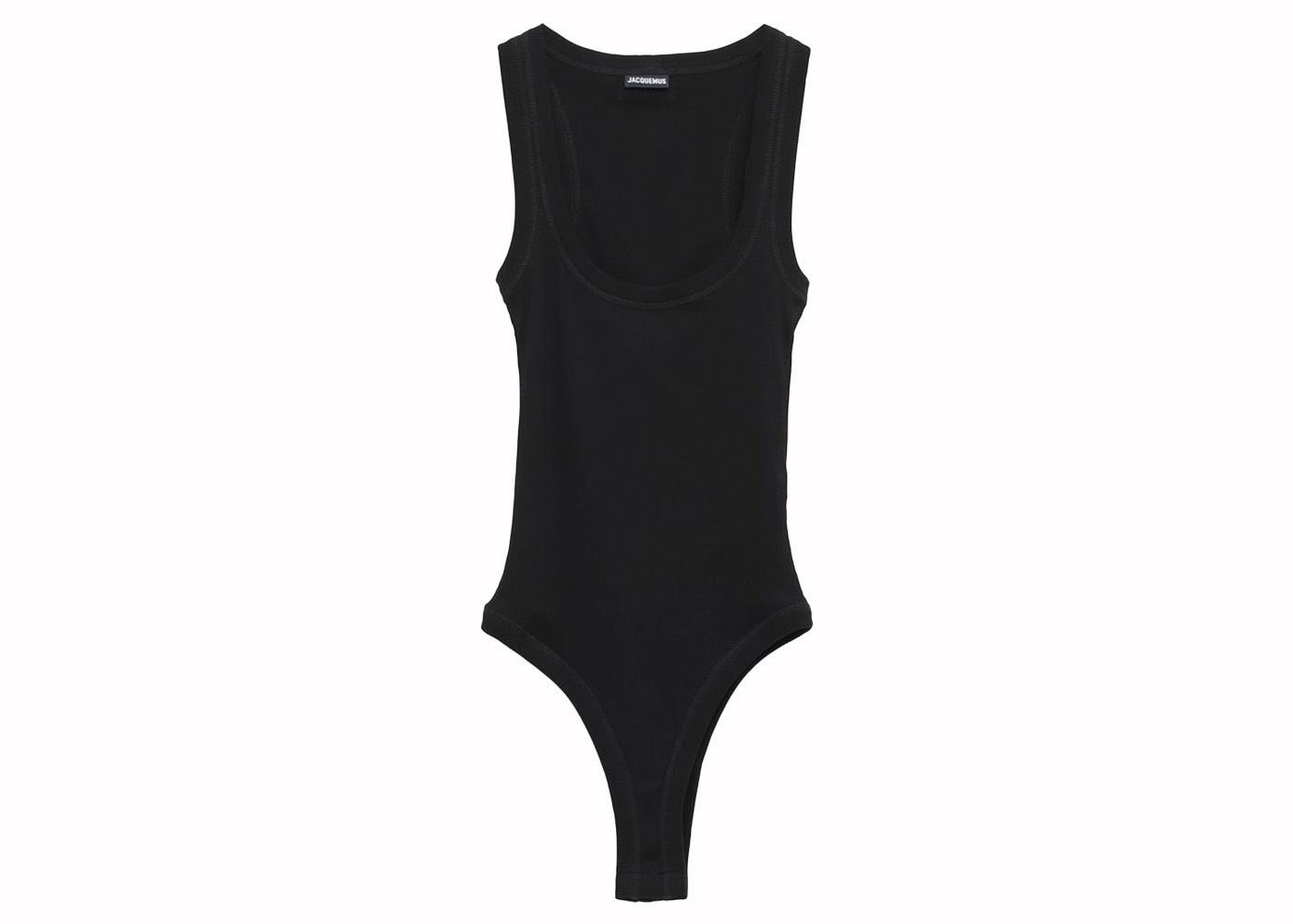 Krop Jacquemus Le Body Gros Grain 3fe Print Sort | 241JS159-2032-M24, 0