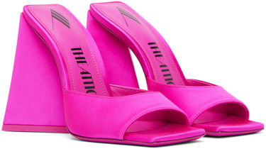 Tøj The Attico Attico Devon Satin Mules Lyserød | 232WS000 V007, 3