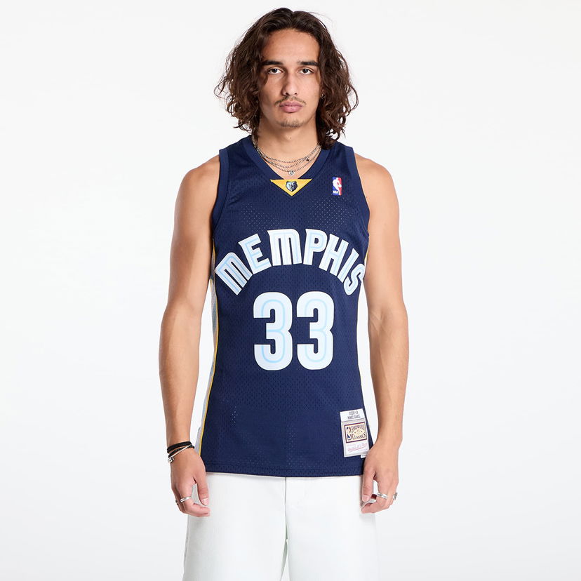 Jersey Mitchell & Ness Memphis Grizzlies 33 Marc Gasol Dark Jersey Navy Mørkeblå | SMJY7099 Navy