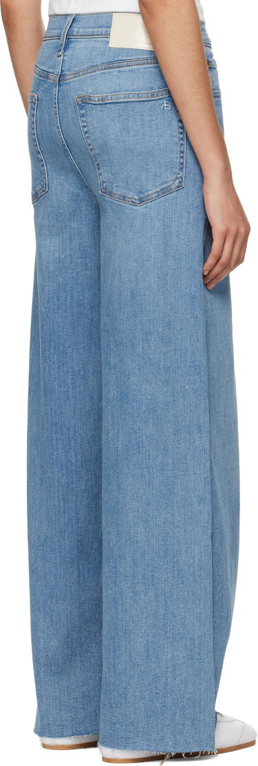 Jeans rag & bone rag & bone 'The Sofie' High-Rise Ultra Wide Ankle Jeans Blå | WDD24F3000FUMO, 2
