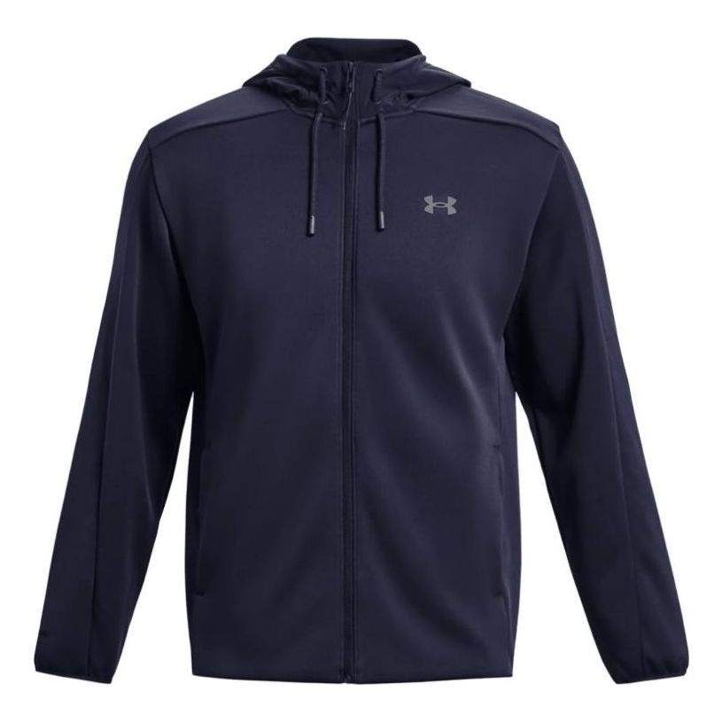 Sweatshirt Under Armour Essential Swacket Blå | 1378824-410