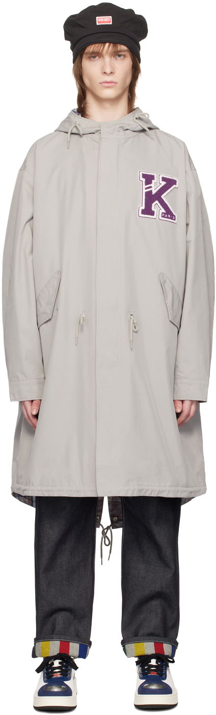 Jakke KENZO Paris Mid-Length Grå | FD55OU3031NA, 0