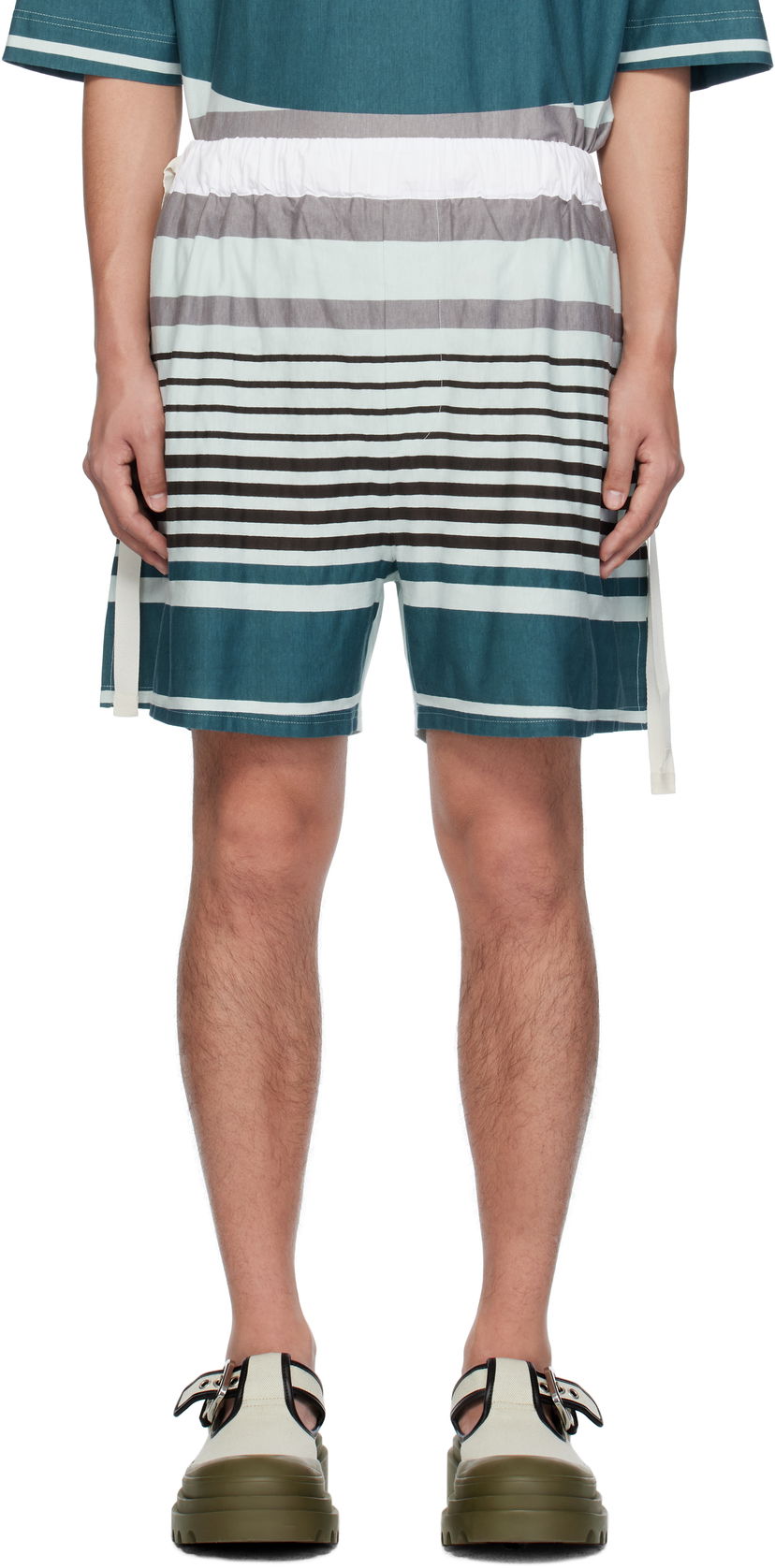 Shorts Craig Green Craig Green Striped Wave Shorts Flerfarvet | CGSS25CWOTRS85