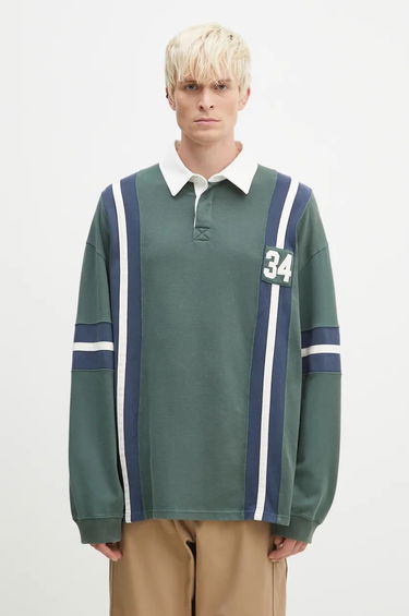 Polo skjorte Ambush Rugby Shirt Striped Grøn | BMGC002F24JER0015245, 0