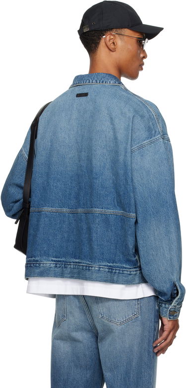 Jakke Fear of God Fear of God ESSENTIALS Denim Trucker Jacket Blå | 202SP254270F, 2