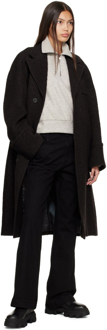 Frakker WOOYOUNGMI WOOYOUNGMI Single Breasted Coat Sort | W223HC06, 3