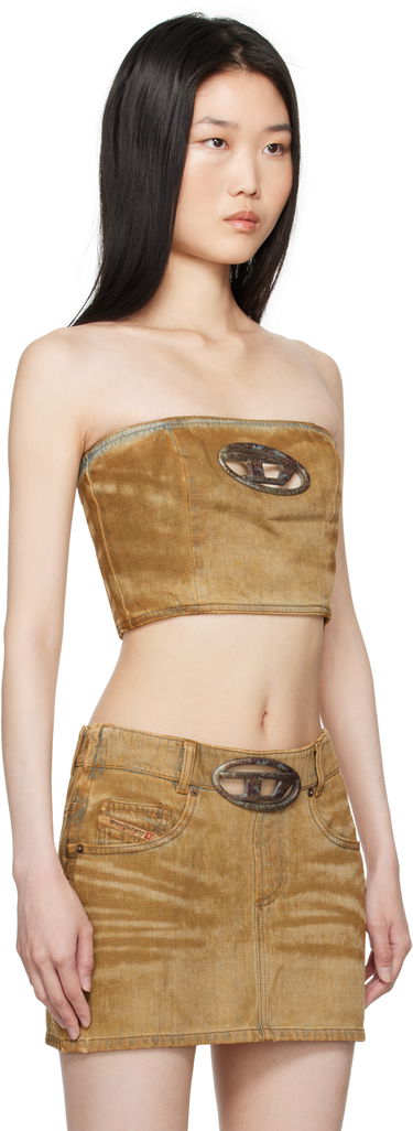 Crop top Diesel Denim Tube Top Brun | A15838 0AJET, 1
