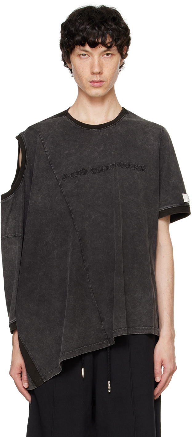 T-shirt Feng Chen Wang Feng Chen Wang Deconstructed T-Shirt Sort | FUF18TS02