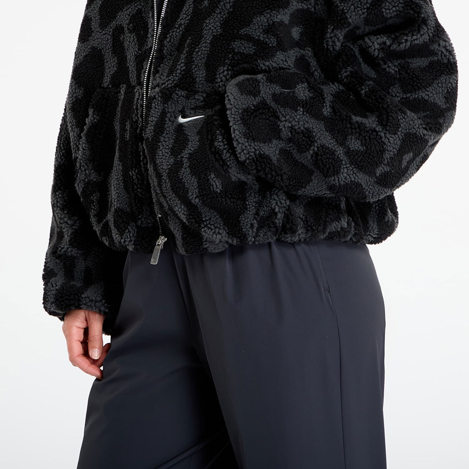 Jakke Nike Sportswear High-Pile Fleece Jacket Sort | HV2070-010, 1