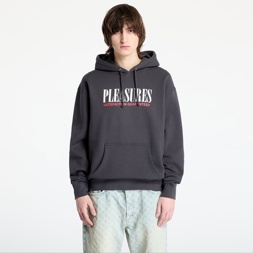 Sweatshirt Pleasures PLEASURES Satisfaction Hoodie Grå | P25SP072 ASPHALT