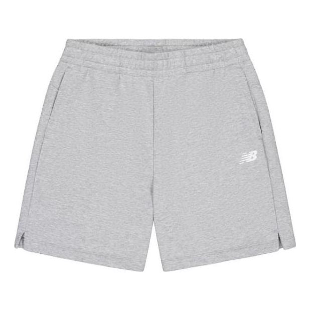 Shorts New Balance Logo Cotton Shorts Grå | AWS42301-GHM, 0