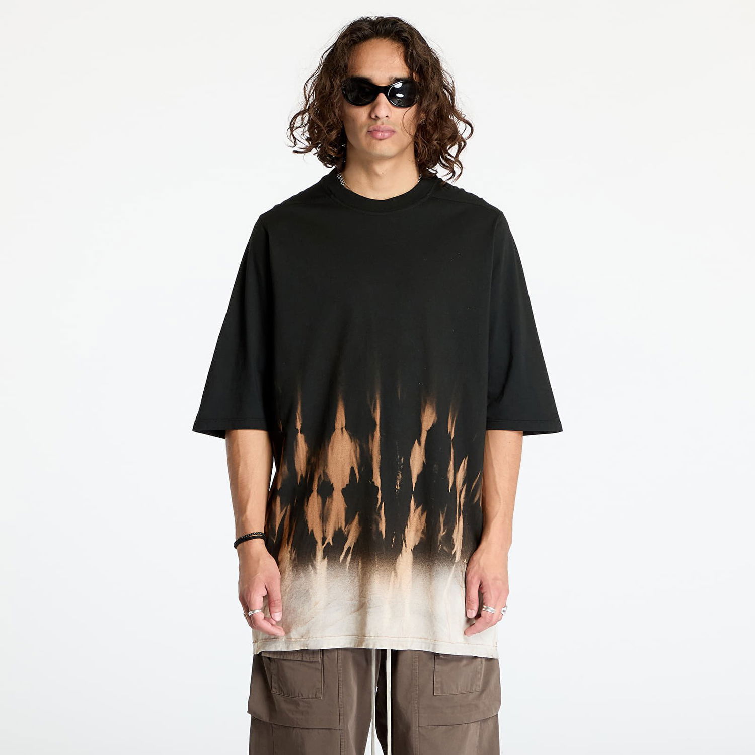 T-shirt Rick Owens DRKSHDW Knit - Jumbo Ss T-Shirt Black/ Terra Sort | DU02D2274 RNSUN 0983, 0