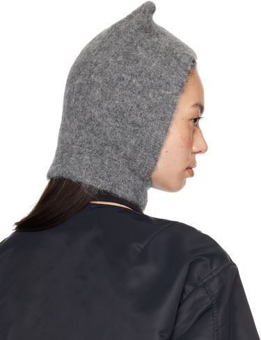 Tørklæde Coperni Coperni Knitted Horn Balaclava Grå | COPSA06Y3005, 2