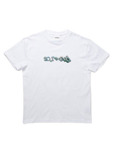 T-shirt Soulland Tilting Logo T-shirt Hvid | 21162-1063