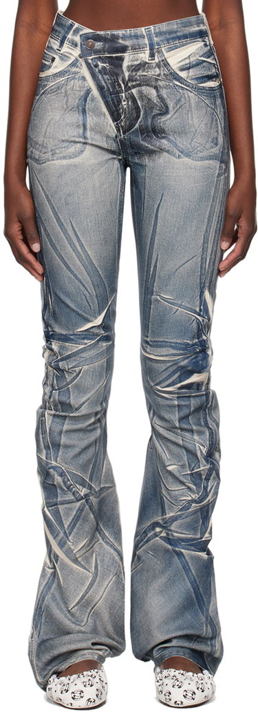 Jeans Ottolinger Ottolinger Exclusive Printed Jeans Blå | 1701707, 0