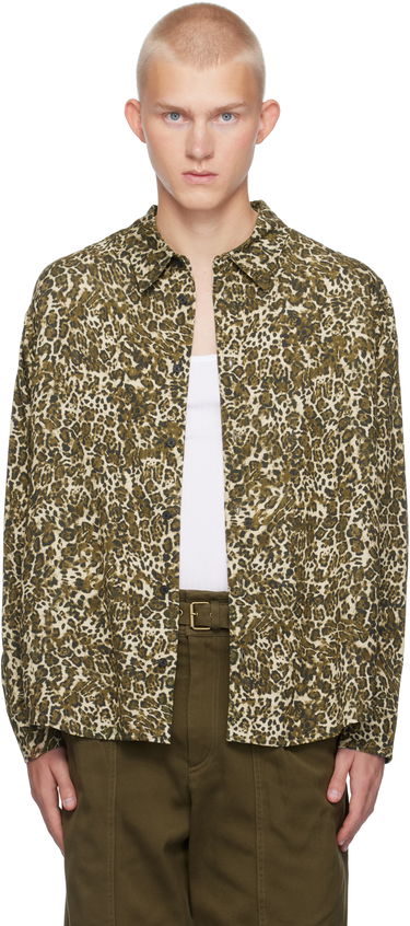Skjorte ISABEL MARANT Isabel Marant Cybilio Leopard Print Shirt Beige | CH01B-B4I03H, 0