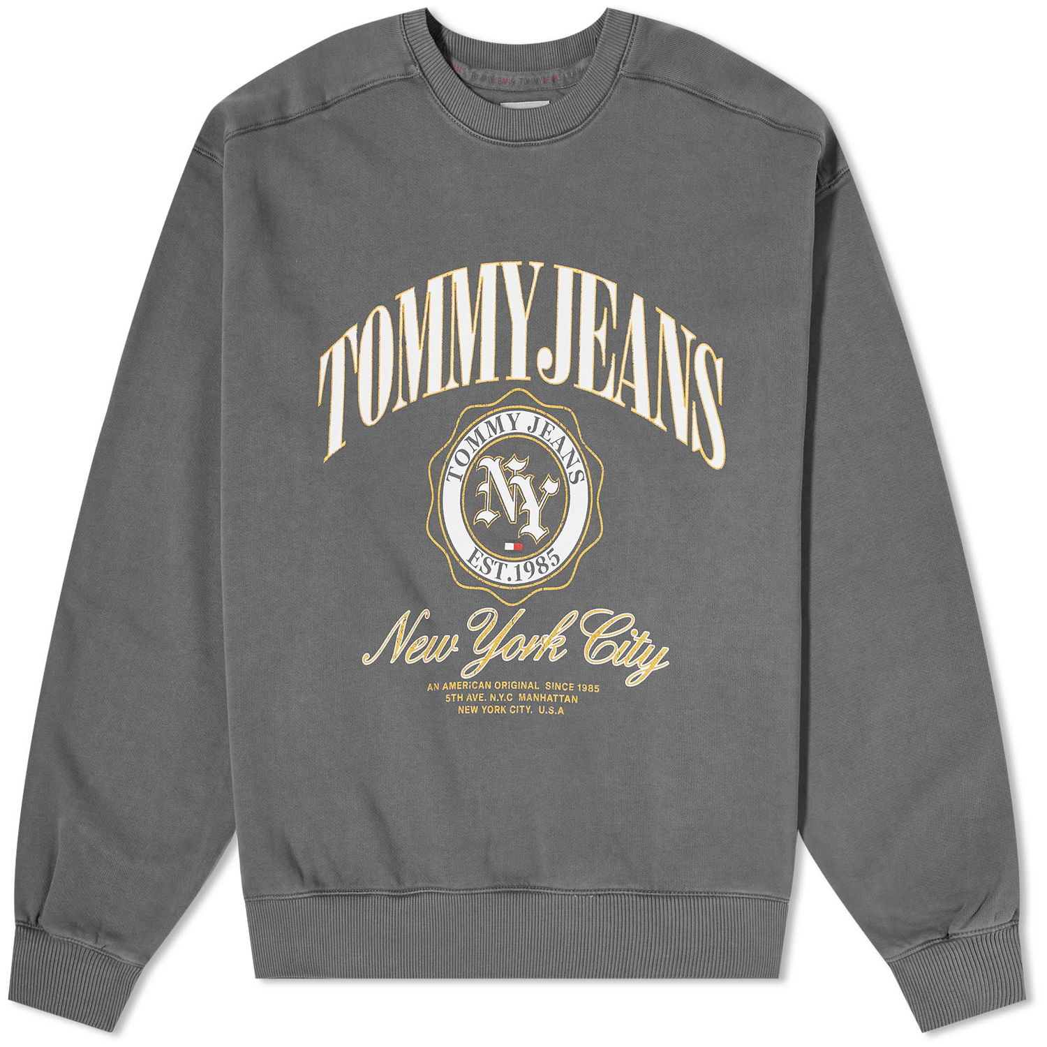 Sweatshirt Tommy Hilfiger Tommy Jeans TJM Boxy Luxe Varsity Sweat Grå | DM0DM17798BDS, 0