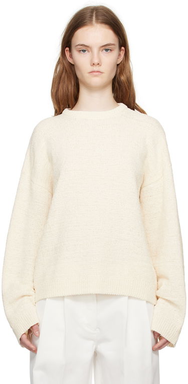 Sweater TOTEME Crewneck Relaxed-Fit Sweater Beige | 242-WRT2286-YA0039, 0