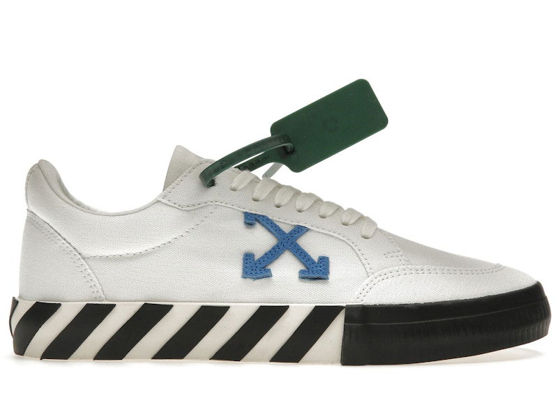 Sneakers og sko Off-White Low Vulcanized Canvas White Blue Hvid | OMIA085F22FAB0010145, 0