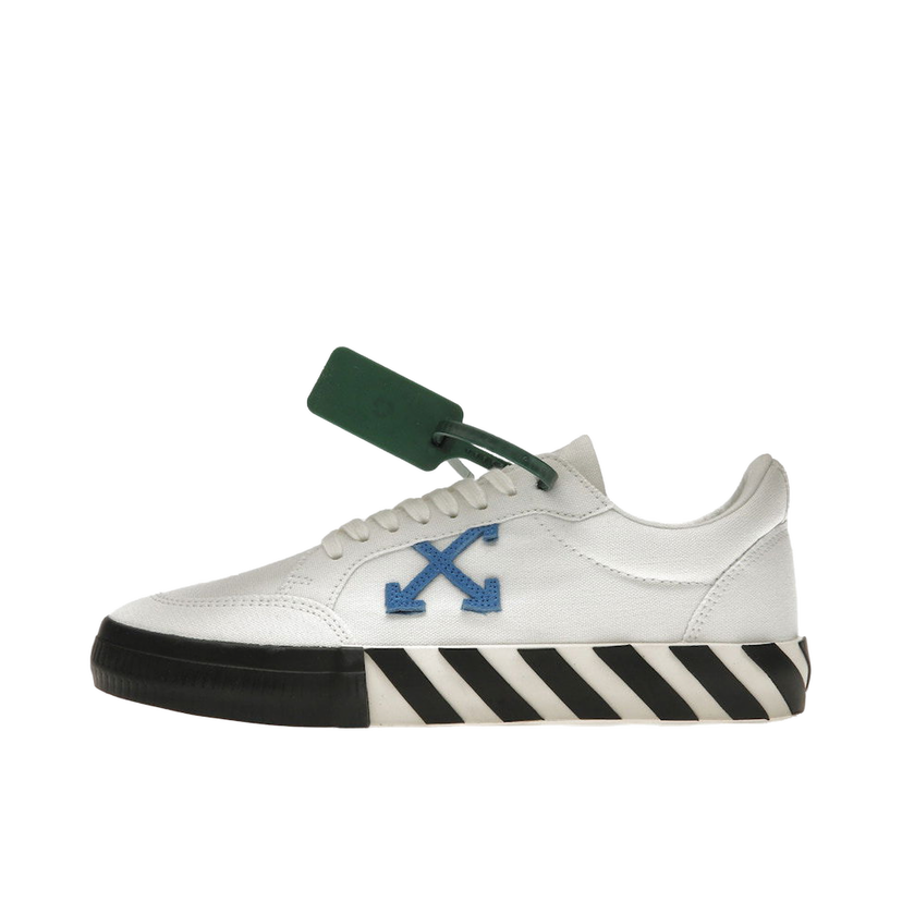 Sneakers og sko Off-White Low Vulcanized Canvas White Blue Hvid | OMIA085F22FAB0010145