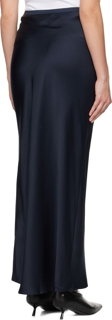 Nederdel Anine Bing Anine Bing Maxi Silk Skirt Mørkeblå | A-04-2320-NYA23, 2