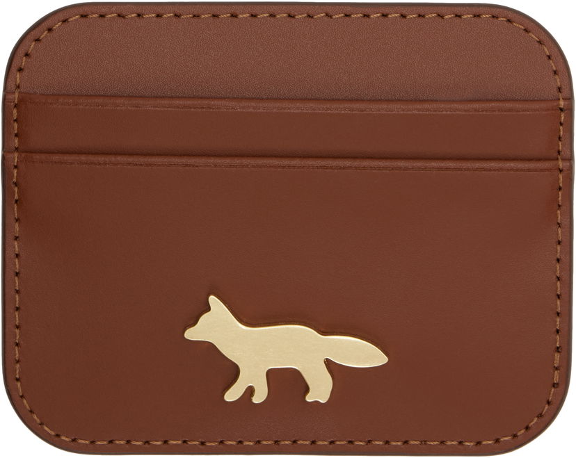 Tegnebog MAISON KITSUNÉ Maison Kitsuné Edie Card Holder Brun | OW05700LR0001