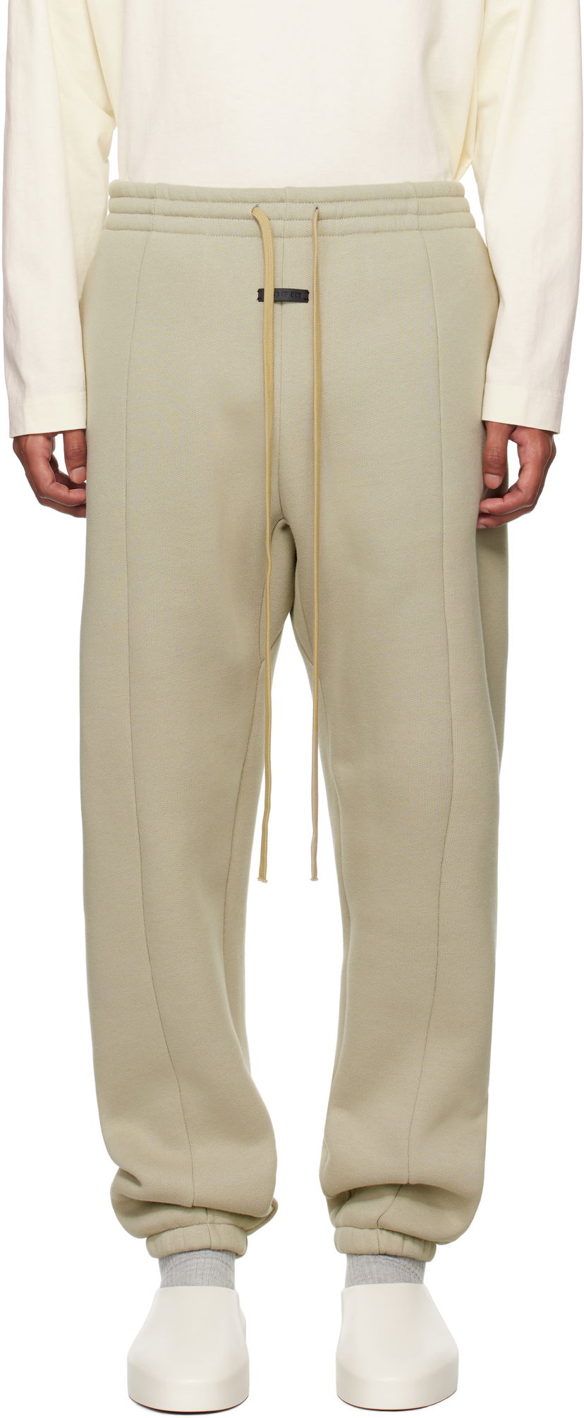 Joggingbukser Fear of God Fleece Sweatpants Beige | FG24FW40-648FLC
