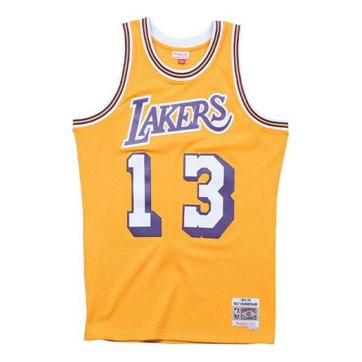 Jersey Mitchell & Ness Mitchell & Ness NBA Lakers Chamberlain Swingman Jersey Gul | SMJYAC18092-LALLTGD71WCM, 0