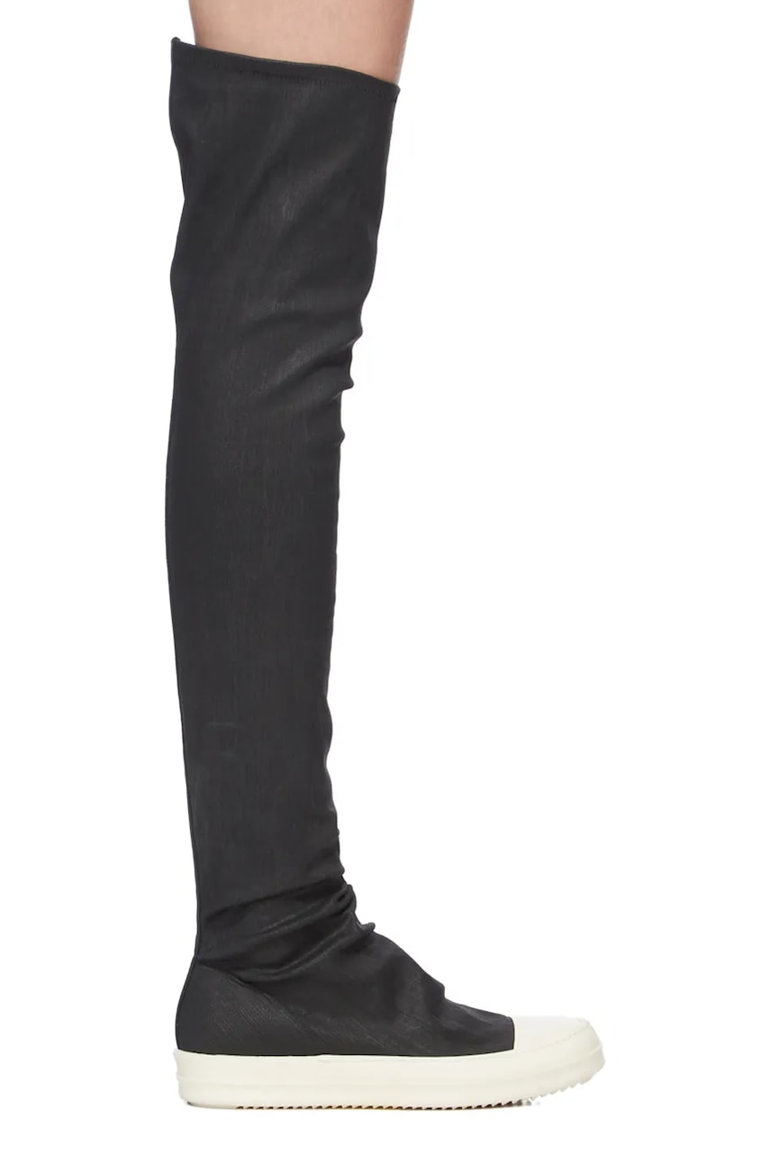 Sneakers og sko Rick Owens Rick Owens DRKSHDW High Sock Flat Heel Boots Sort | DS02E7812.SBW, 0