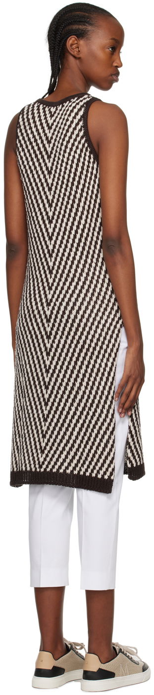 Sweater Max Mara Max Mara Chevron Knit Midi Dress Brun | 2313611432600 MM12158, 2