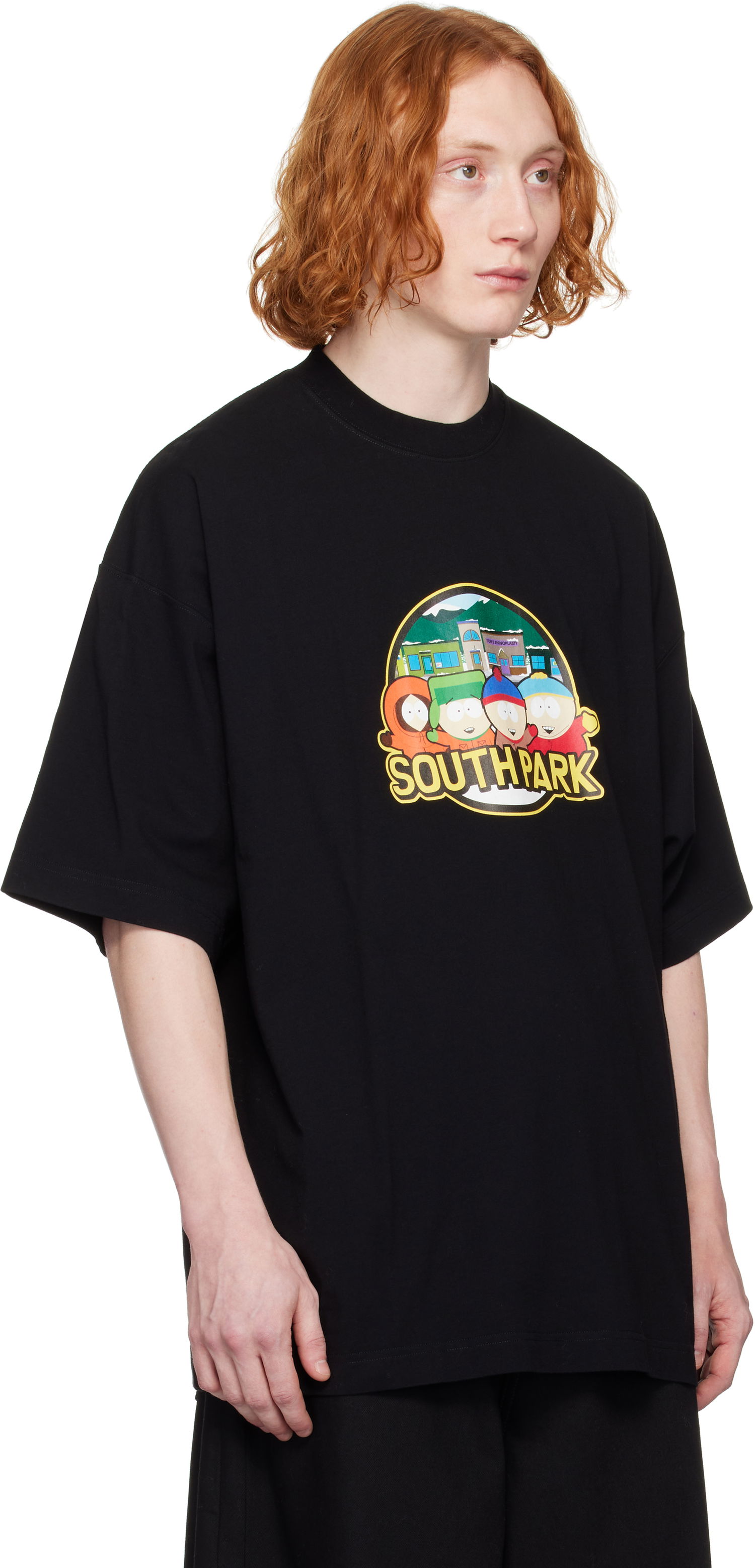 T-shirt VETEMENTS Vetements 'South Park' Oversized T-Shirt Sort | UA66TR610B, 1