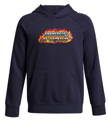 Sweatshirt Under Armour Rival Fleece Flamin Wordmark Hoodie Mørkeblå | 6003781-403, 0