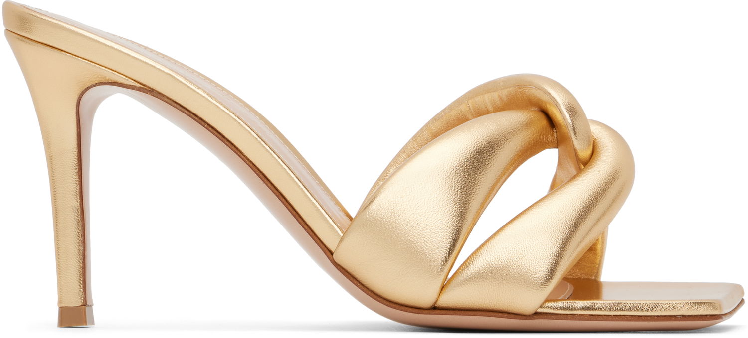 Sneakers og sko Gianvito Rossi Amour Heeled Mules Metalisk | G10012-85RIC-NPS, 0