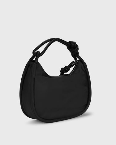 Håndtaske GANNI Knot Baguette Sort | 5714667380980, 1