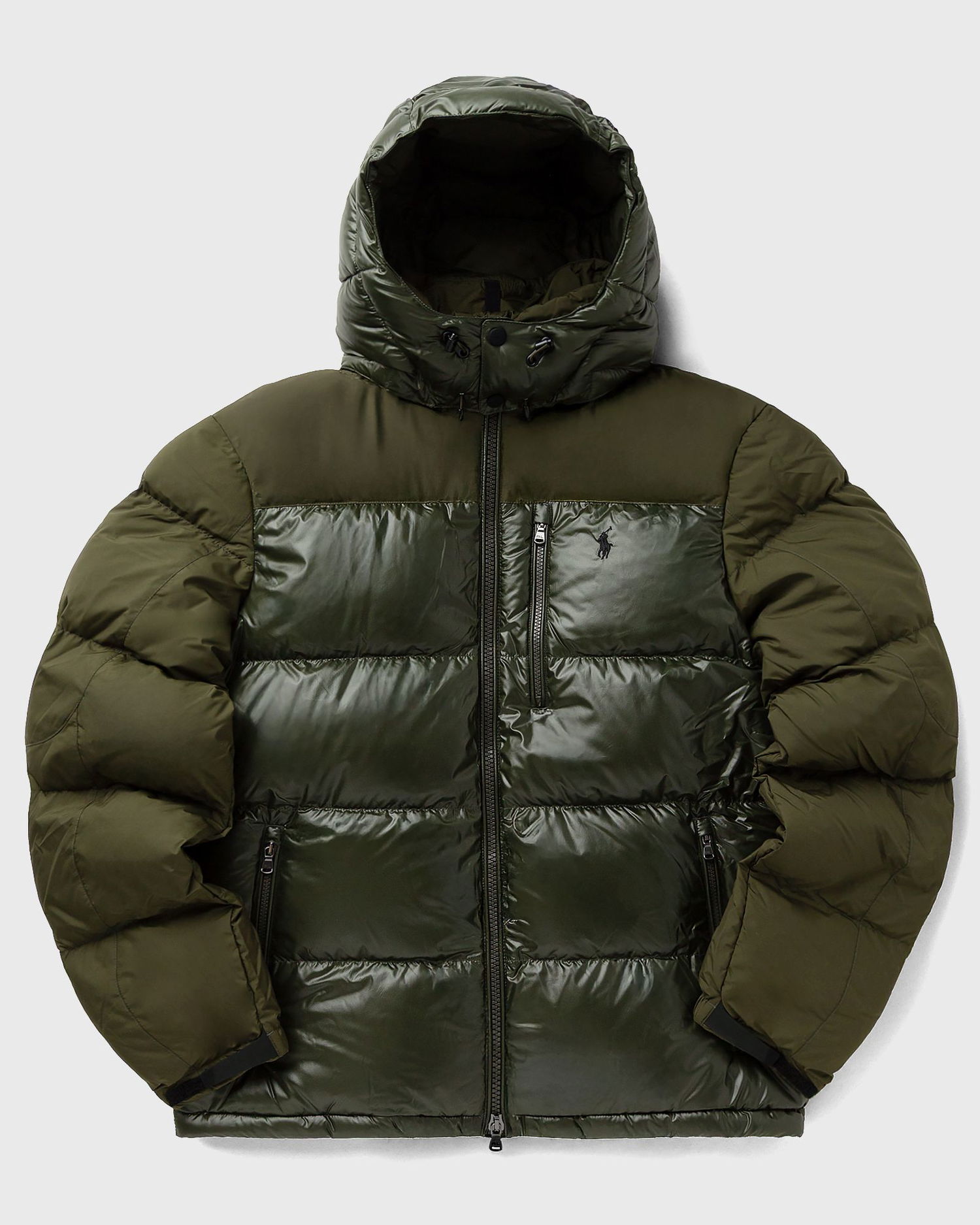 Puffer jakke Polo by Ralph Lauren Two-Tone Hooded Puffer Bomber Grøn | 710967786003, 0