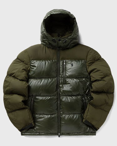 Puffer jakke Polo by Ralph Lauren Two-Tone Hooded Puffer Bomber Grøn | 710967786003, 0