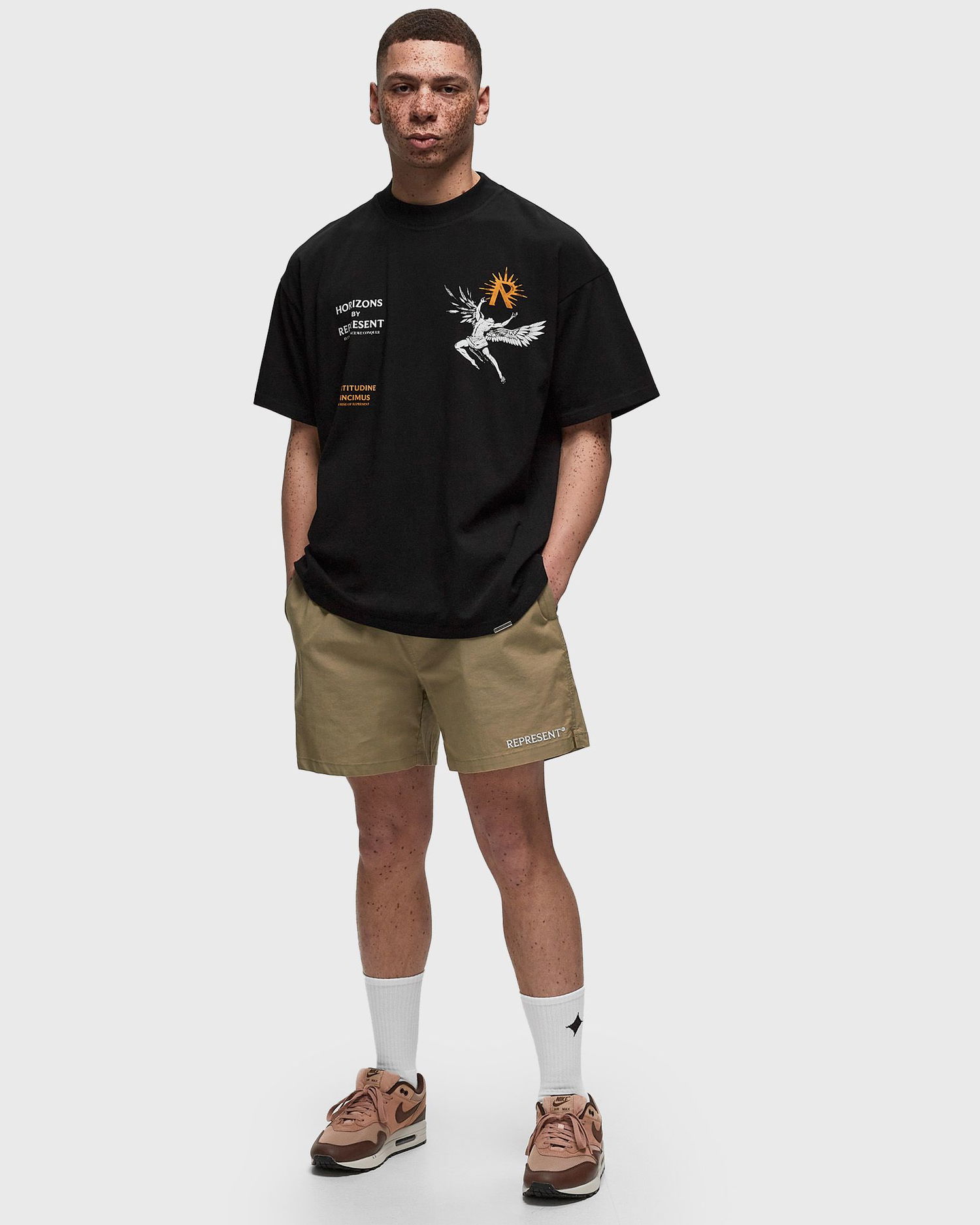 Shorts Represent Clo REPRESENT SHORT Beige | MLM704-431, 1