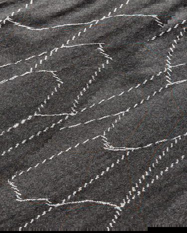 Skjorte KAPITAL Cotton Wool Great Kountry Baseball Shirt with Spiderweb Design Grå | K2505SS215 DARKGRAY, 3