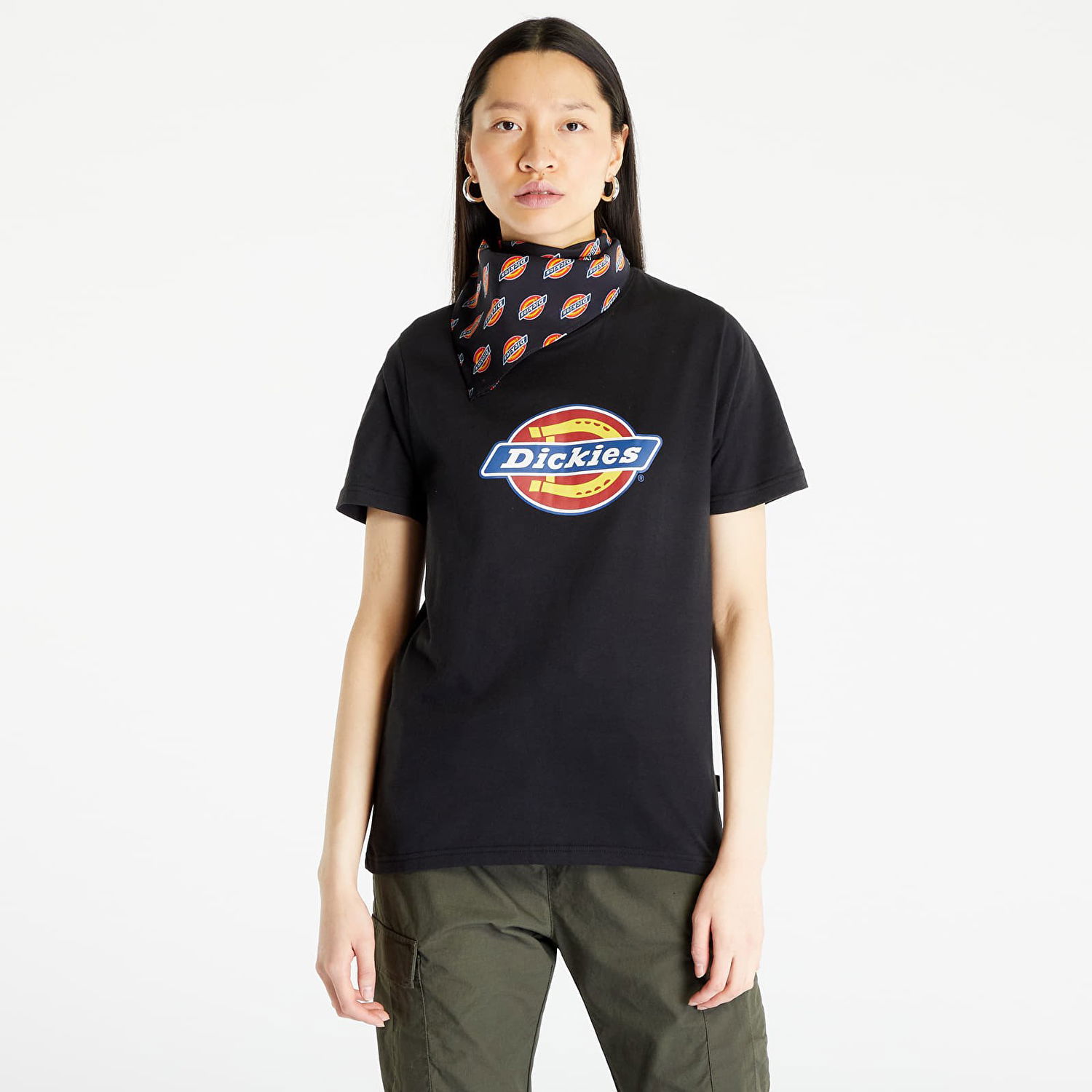 T-shirt Dickies Icon Logo Tee Sort | DK0A4XCABLK1, 0