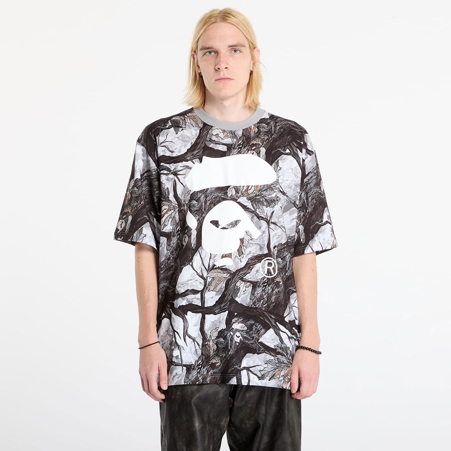 T-shirt BAPE Tree Edge Camo Ape Face Relaxed Fit T-Shirt Flerfarvet | 001CSL801012MWHT, 0