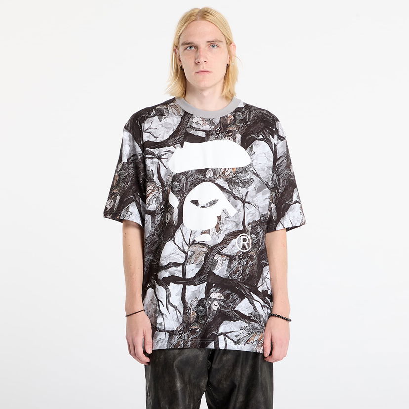 T-shirt BAPE Tree Edge Camo Ape Face Relaxed Fit T-Shirt Flerfarvet | 001CSL801012MWHT
